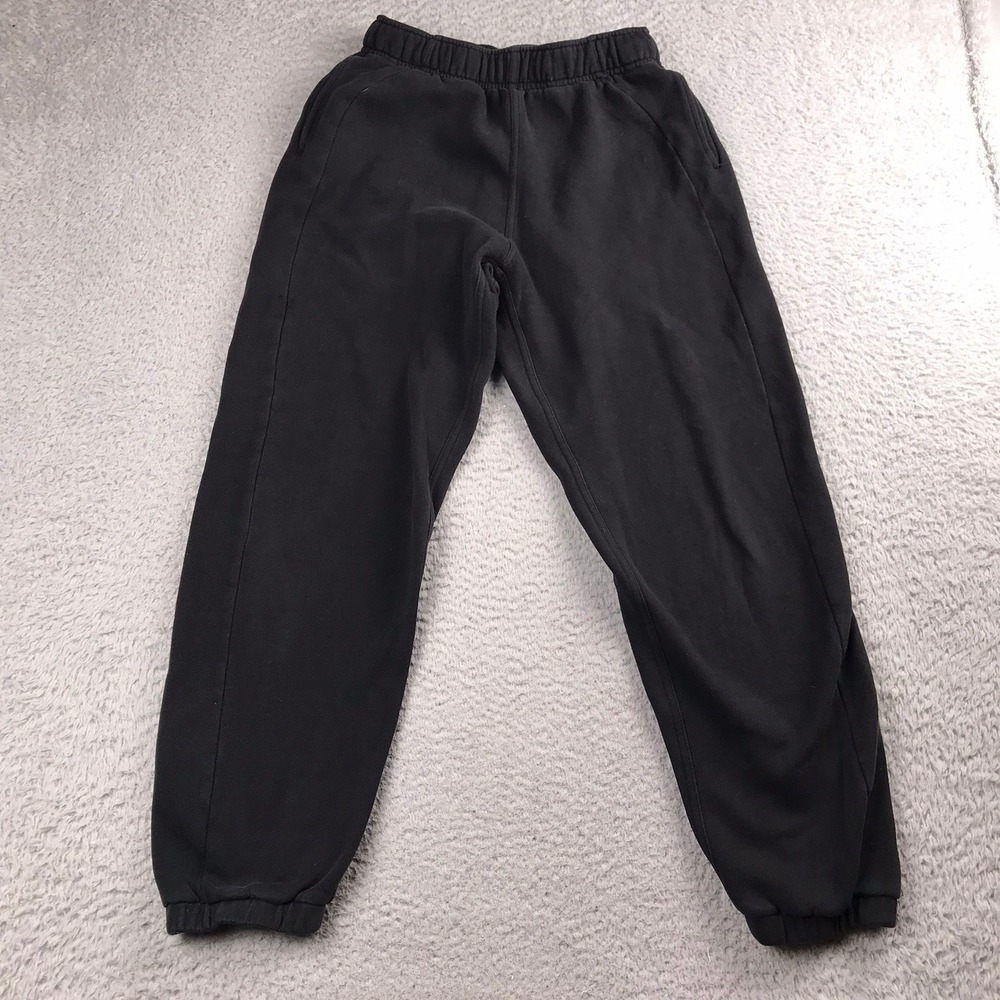 Lululemon Scuba Mid Rise Oversized Jogger Women XS (25x27)Black Fleece Sweatpant